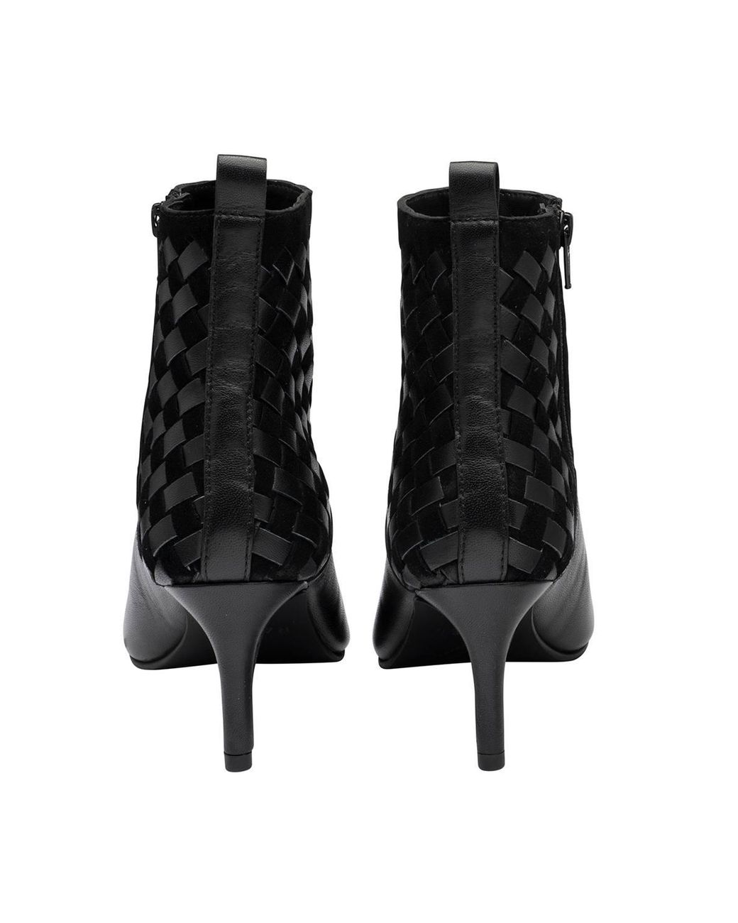 Ravel Black Leather 'Bosley' Pointed-Toe Boots