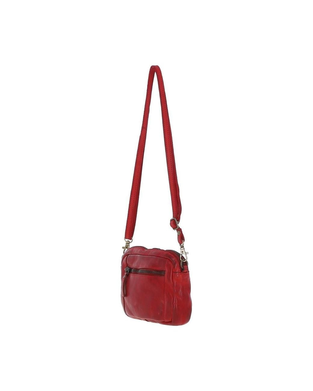 Ashwood Leather Red Real Leather Vintage Cross Body Bag