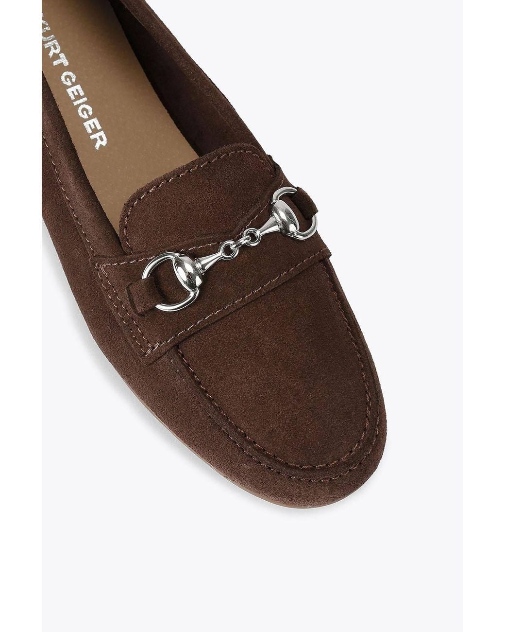 KG by Kurt Geiger White 'Nellie' Suede Flats