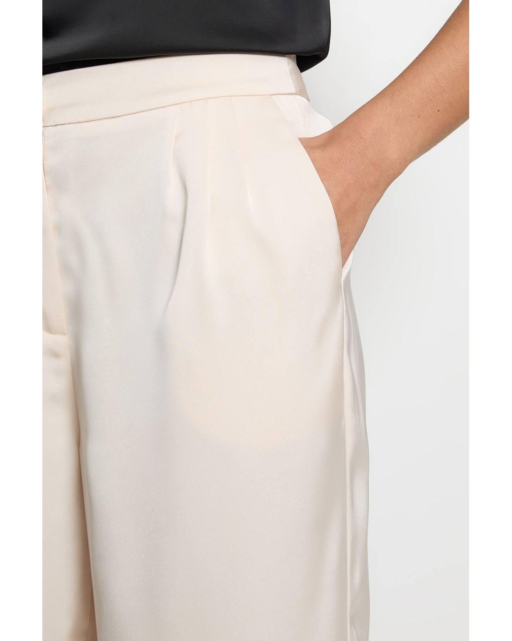 Wallis Multicolor Satin Pintuck Trouser