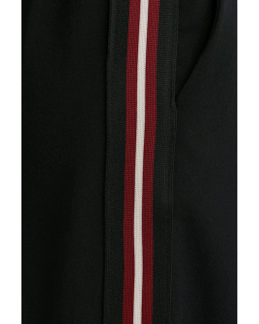 Dilvin Red Striped Wide-Leg Crepe Trousers