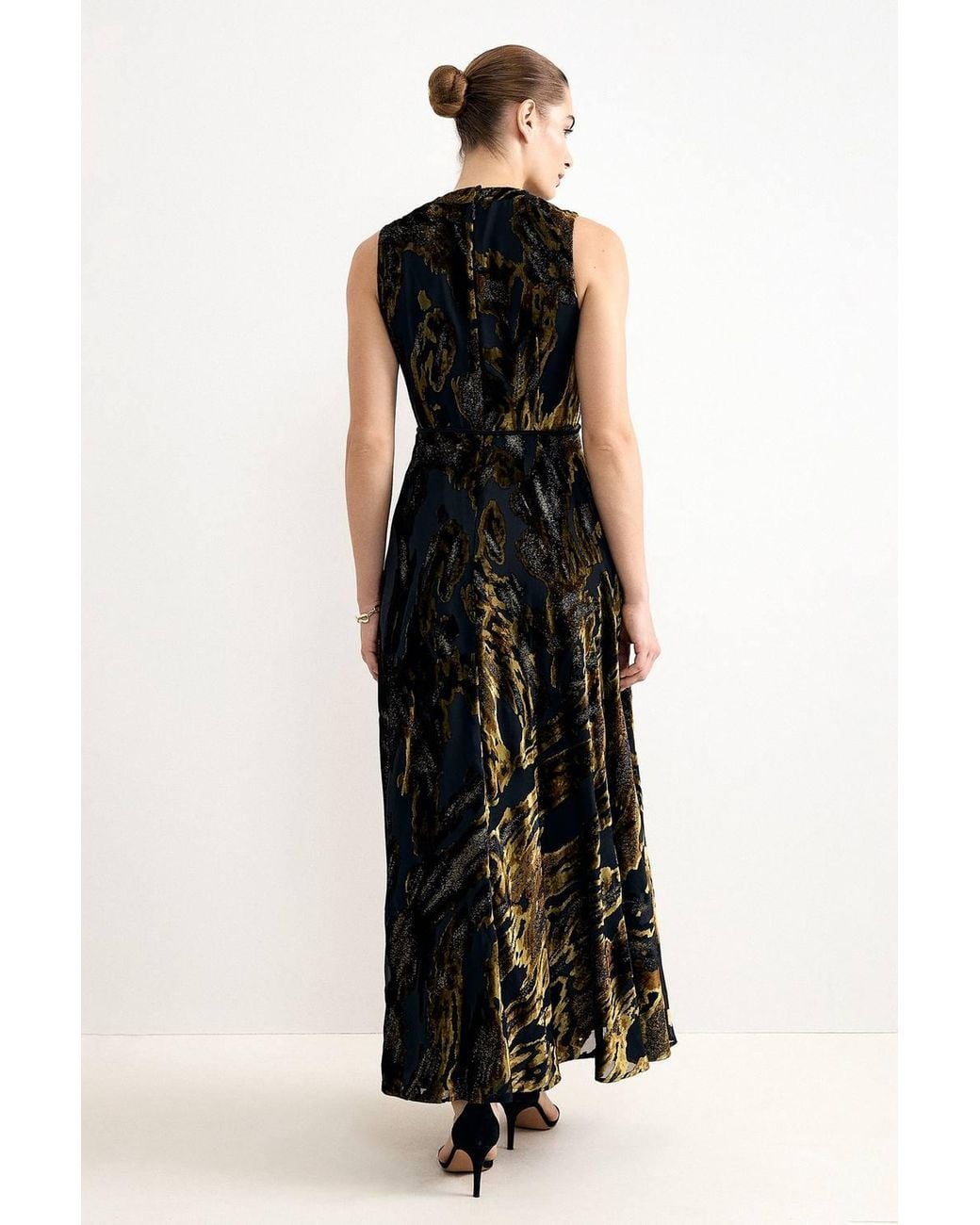Phase Eight Black Carrie Draped Cowl Neck Maxi Dress