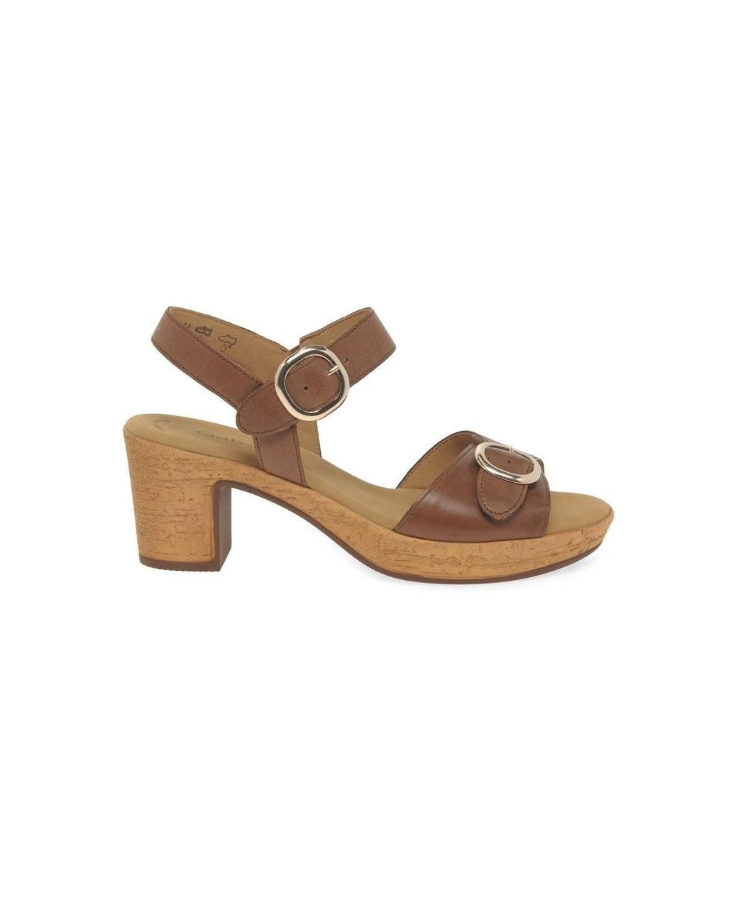 Gabor Brown 'Fantastica' Heeled Sandals