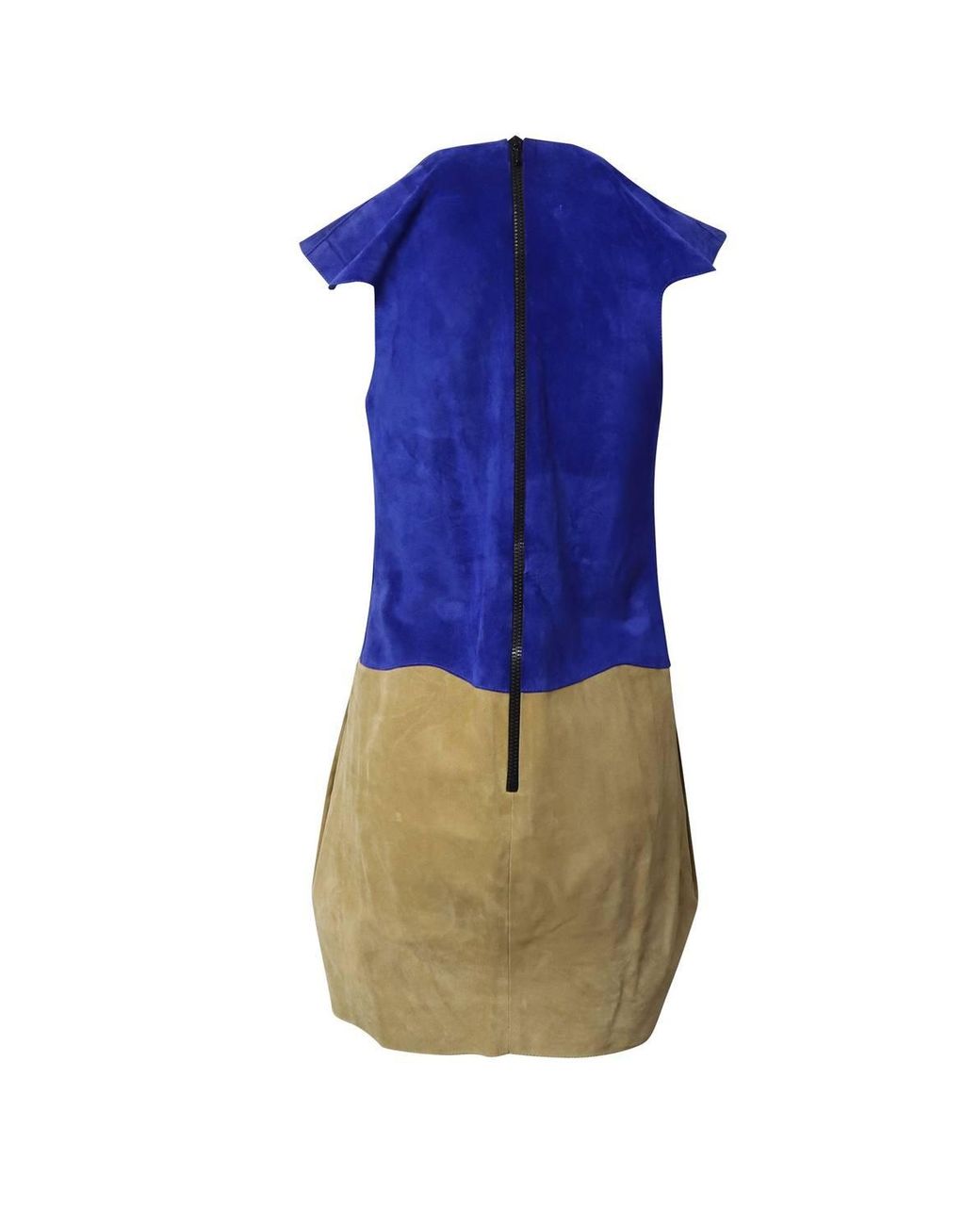Victoria Beckham Blue Preloved Paneled Mini Dress