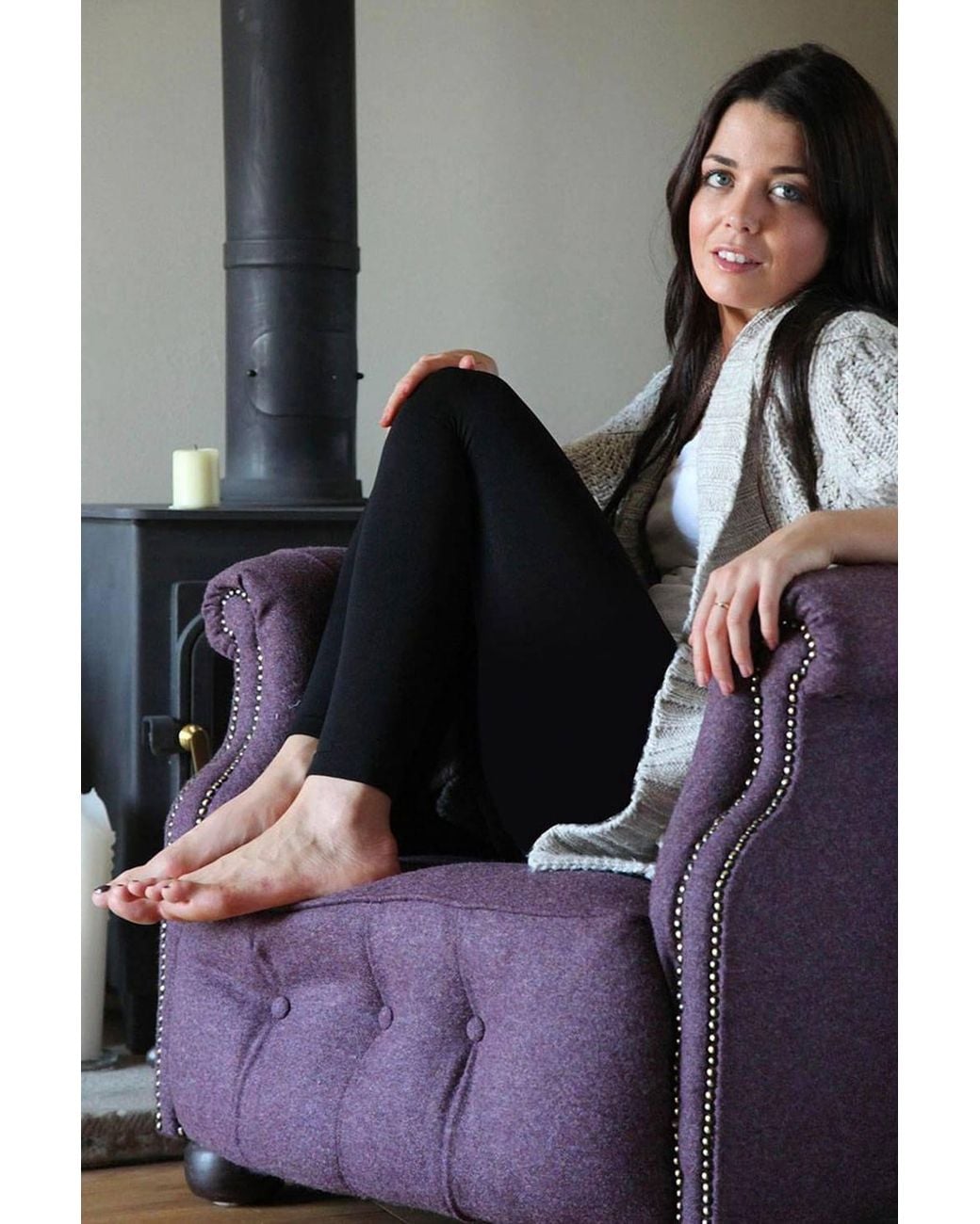 Heat Holders Black Thick Winter Warm Fleece Lined Thermal Leggings