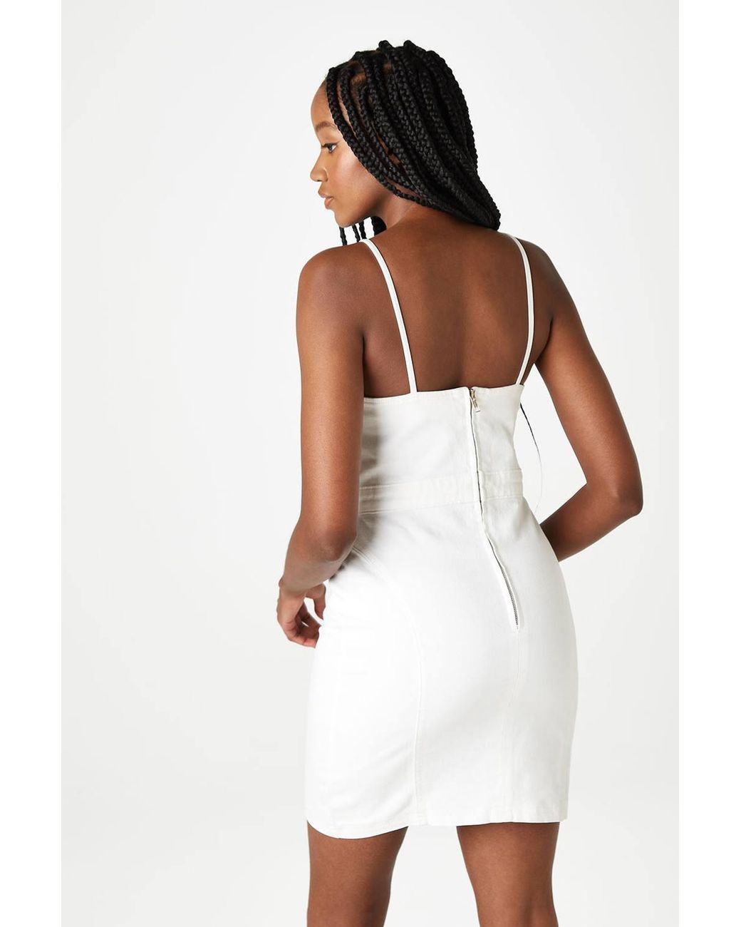 Urban Bliss White Teardrop Bodycon Dress