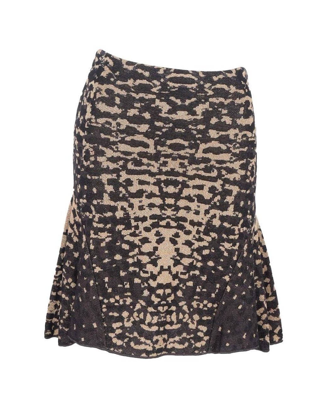 Missoni Black Preloved Printed Knee-Length Mermaid Skirt