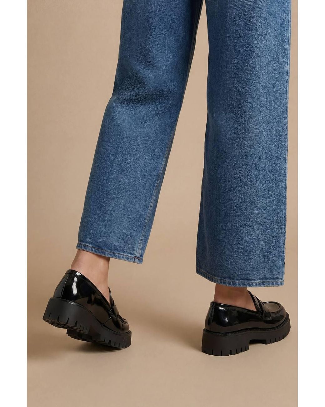 Dorothy Perkins Blue Faith: Dani Faux Leather Chunky Loafers