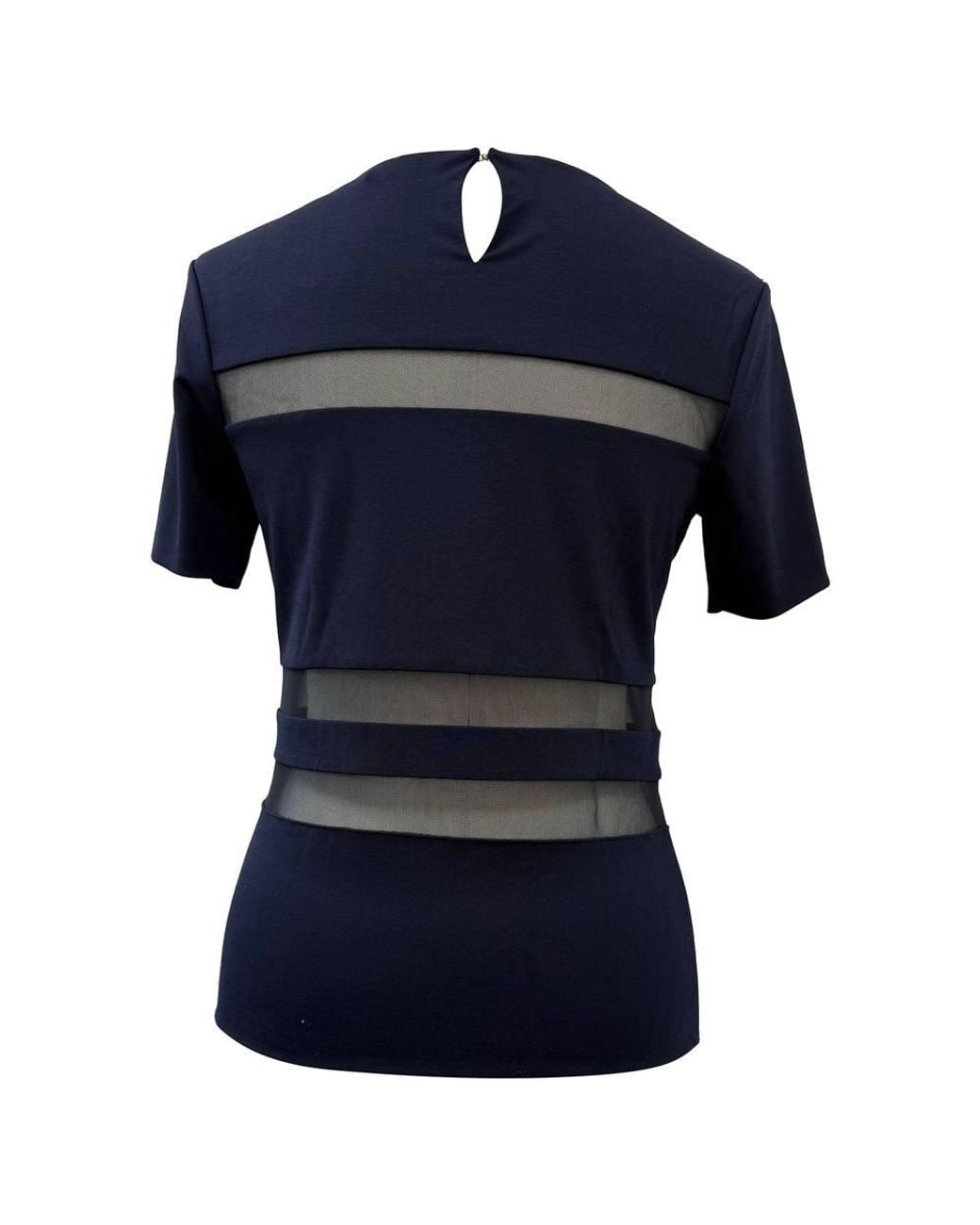 Alexander Wang Blue Preloved T Mesh Accent T-Shirt