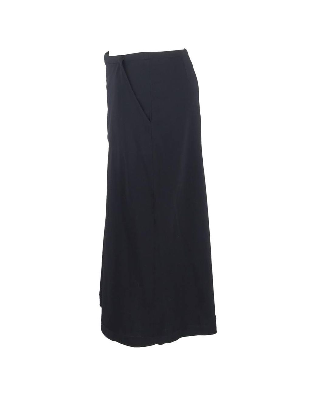 Max Mara Blue Preloved Back Slit Midi Straight Skirt
