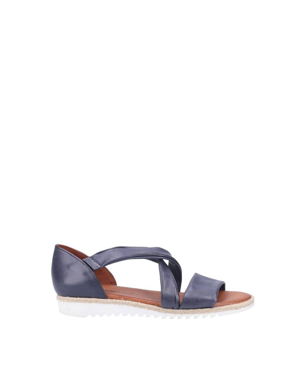 Hush Puppies Blue Gemma Espadrille Wedge Sandal