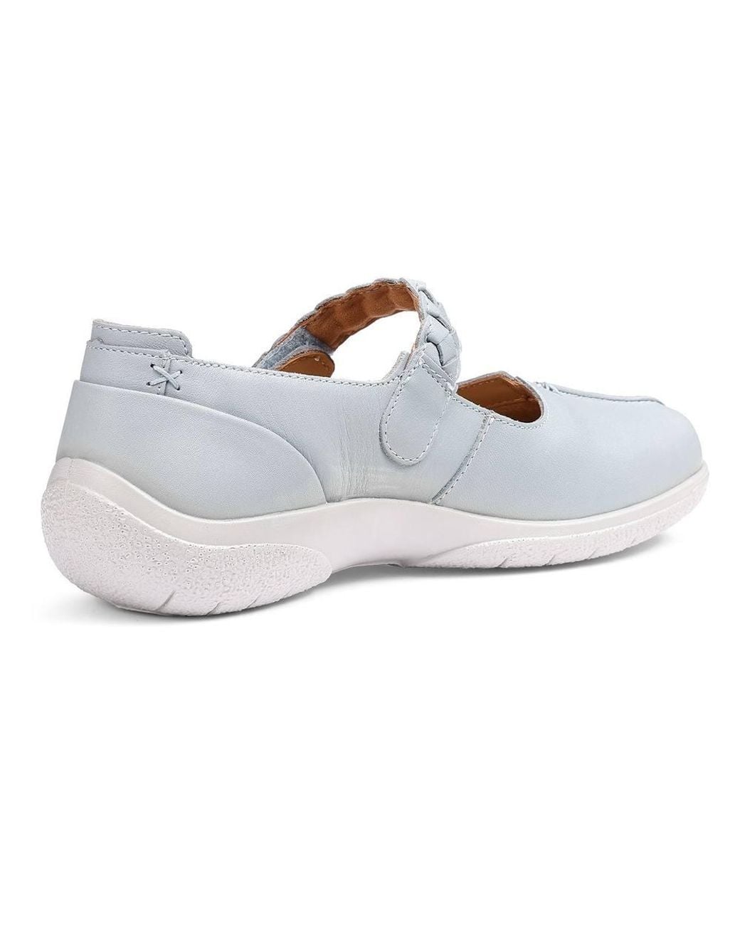 Hotter White Extra Wide 'Shake Ii' Mary Janes