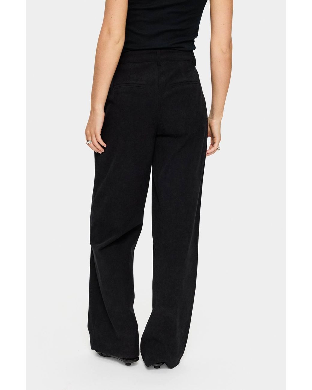 Saint Tropez Black Magnillesz Wide Leg Trousers