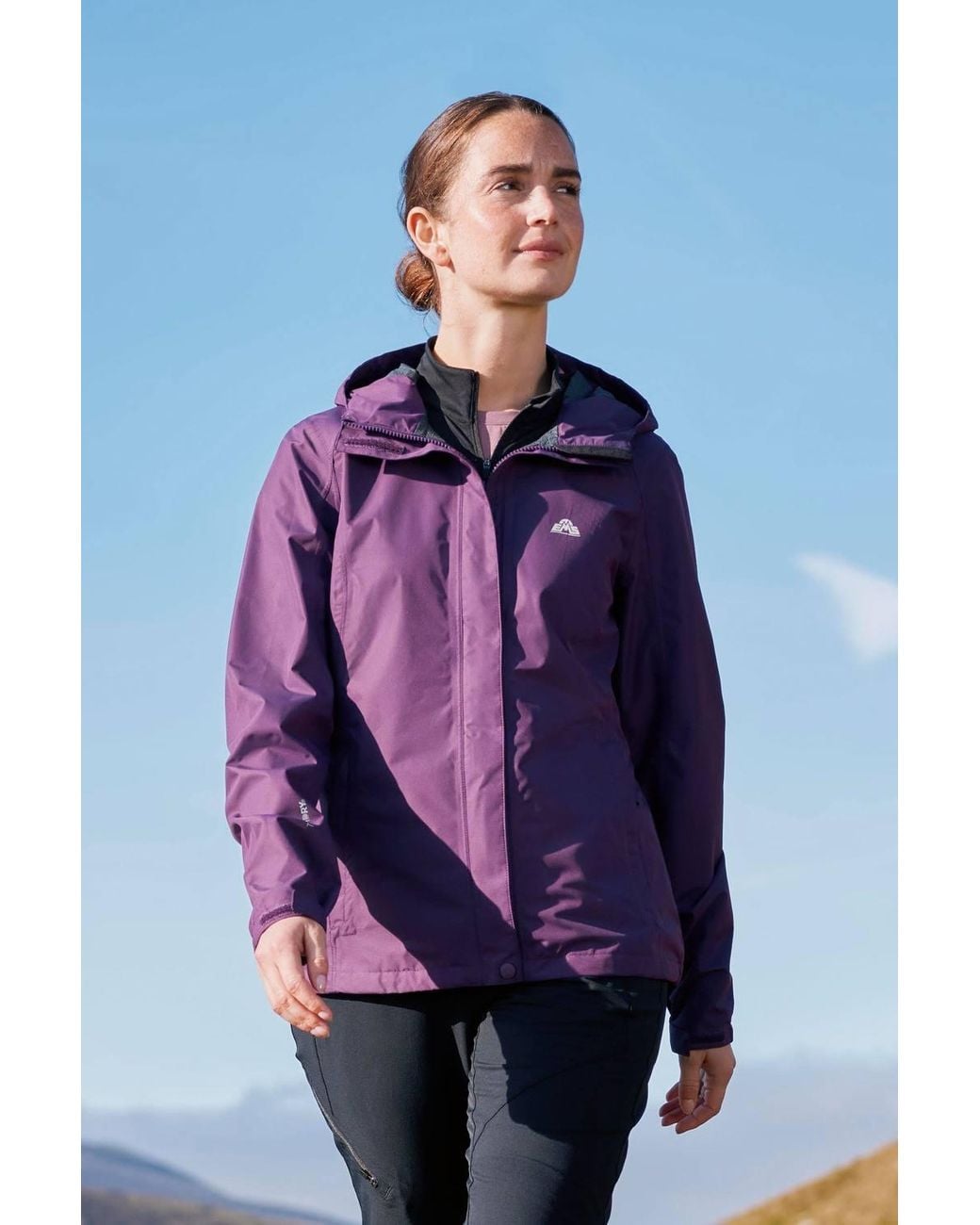 Mountain Warehouse Purple 'Thunderhead' 2.5 Layer Extreme Waterproof Breathable Packable Jacket