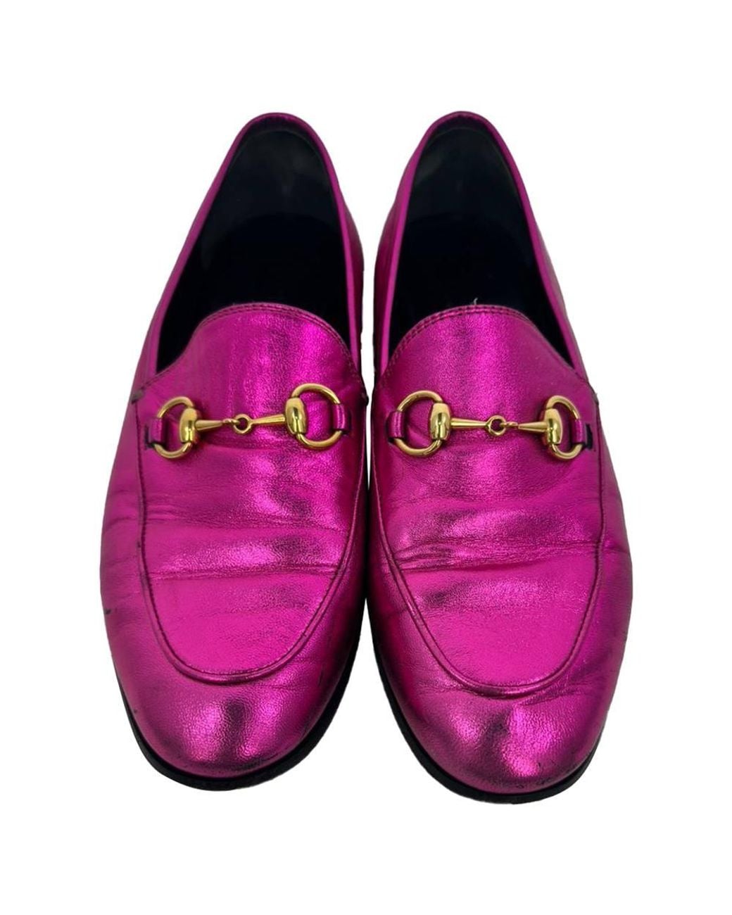 Gucci Purple Preloved Jordaan Horsebit Loafers