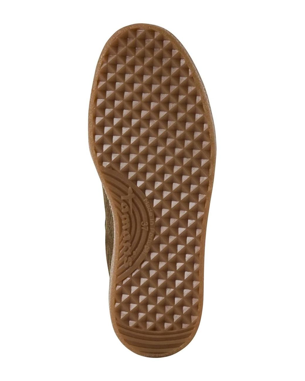 Infinity Leather Brown Tamaris Suede Leather Fashion Lace Up Sneakers