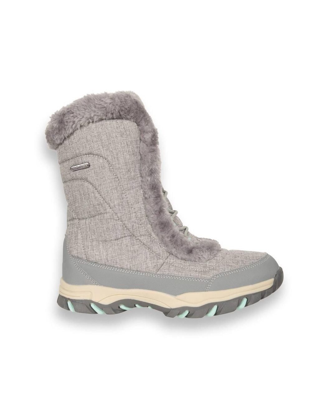 Mountain Warehouse Gray Ohio Snow Boots Winter Walking Snowproof