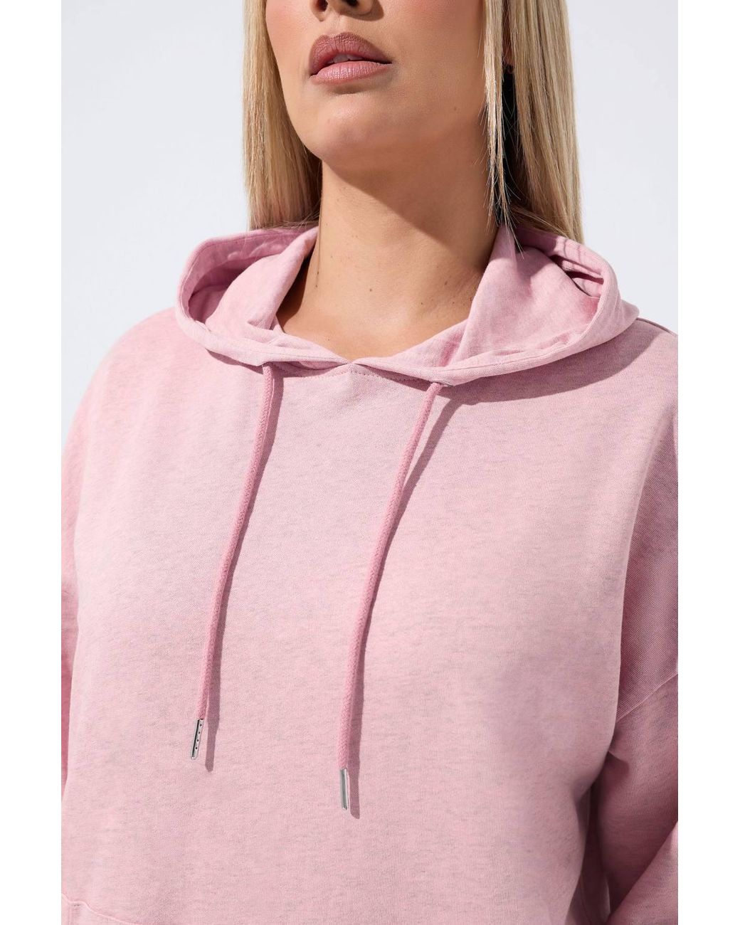 Yours Pink Hoodie & Wide Leg Jogger Set