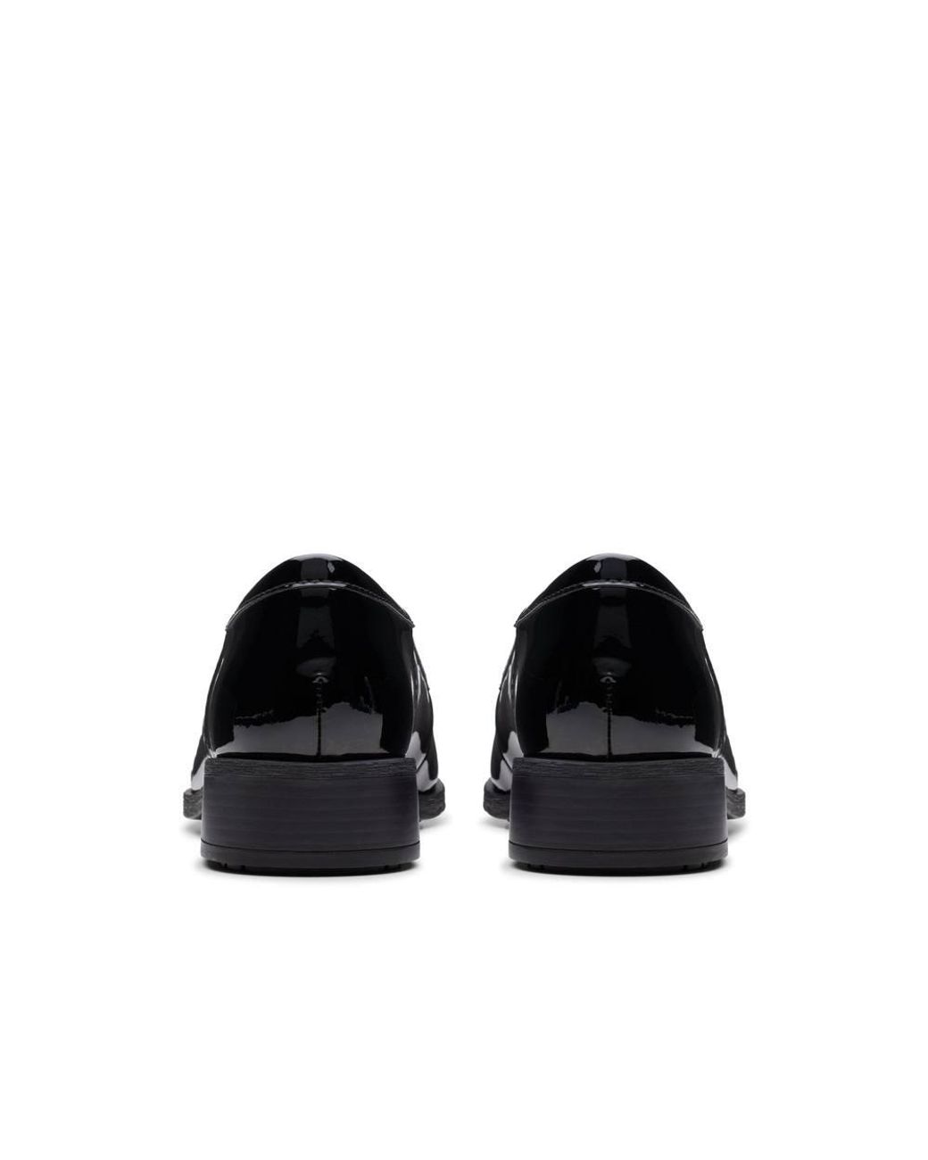 Clarks Black Havisham Edge Loafer Patent Loafers, Slip Ons