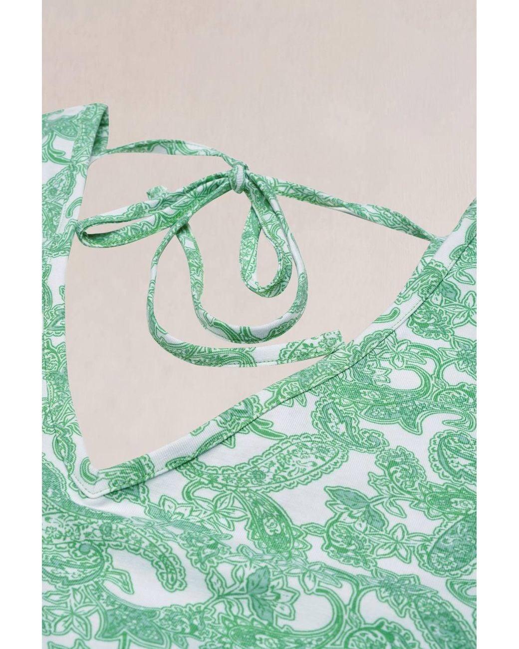 Enorsia Green Roll Up Sleeves Aop Play Suit