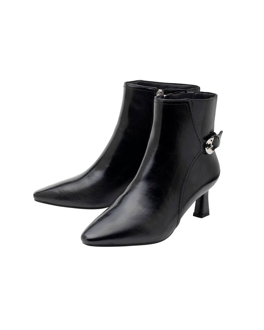 Lotus Black 'Ripley' Heeled Ankle Boots
