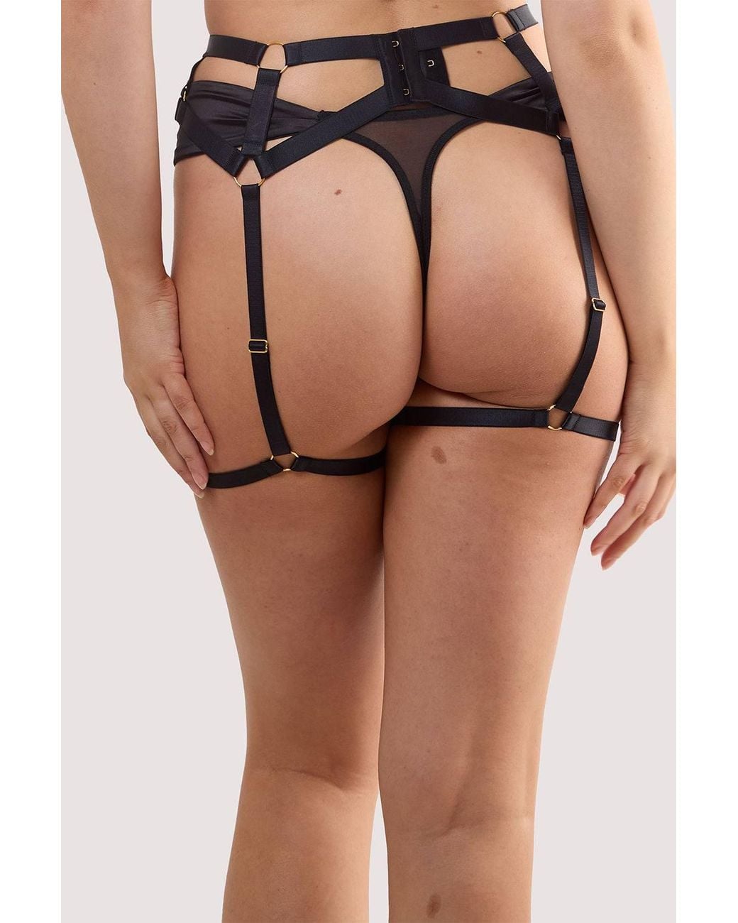 Playful Promises Black Aria & Elastic 'Suspender'
