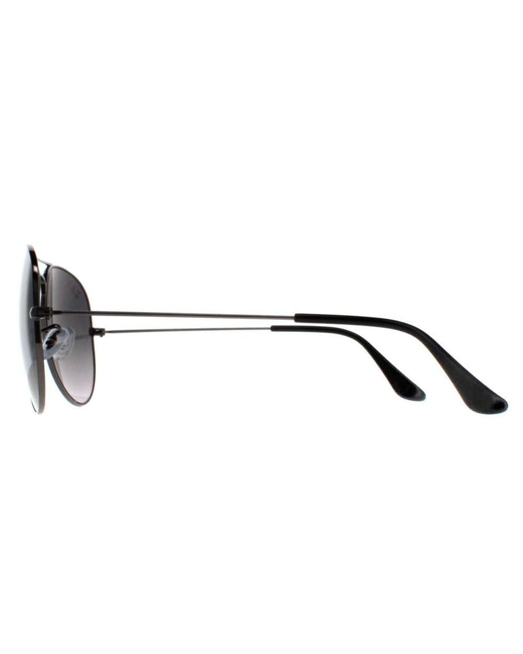 Ray-Ban Blue Aviator Gunmetal Polarized Gradient Sunglasses