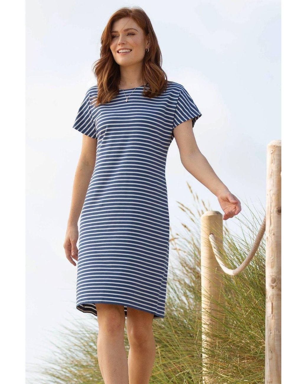 Kite Blue Chine Jersey Dress