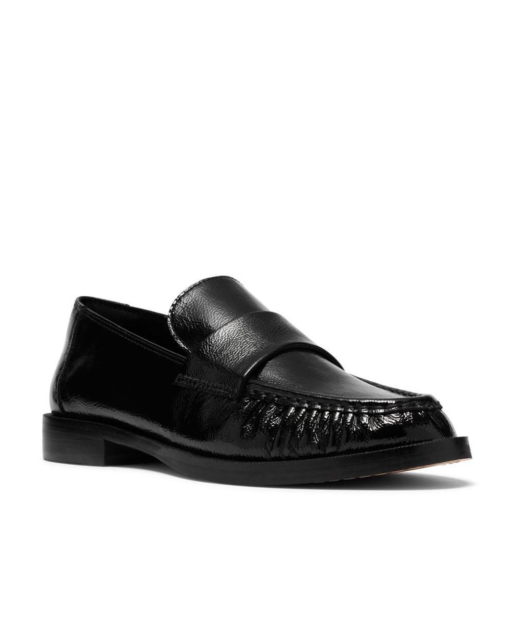 Clarks Black Straven2 Step Patent Loafers, Slip Ons