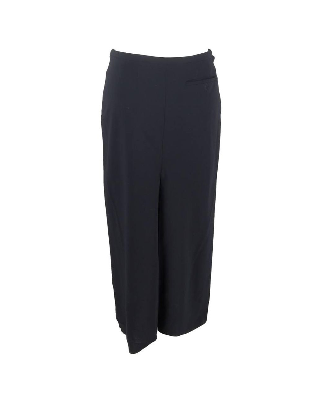 Max Mara Blue Preloved Back Slit Midi Straight Skirt