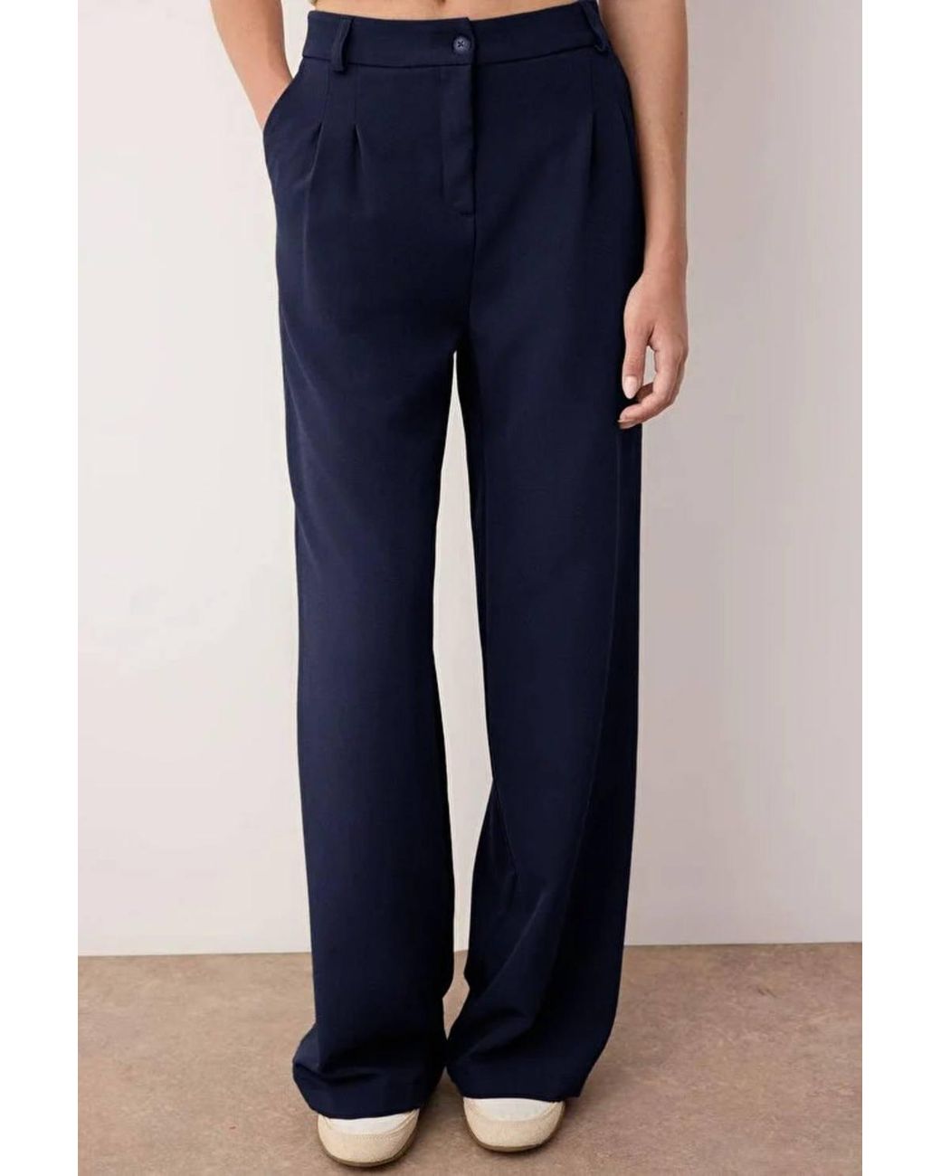 WOVCOR Blue High Waist Vintage Wash Straight Leg Jeans