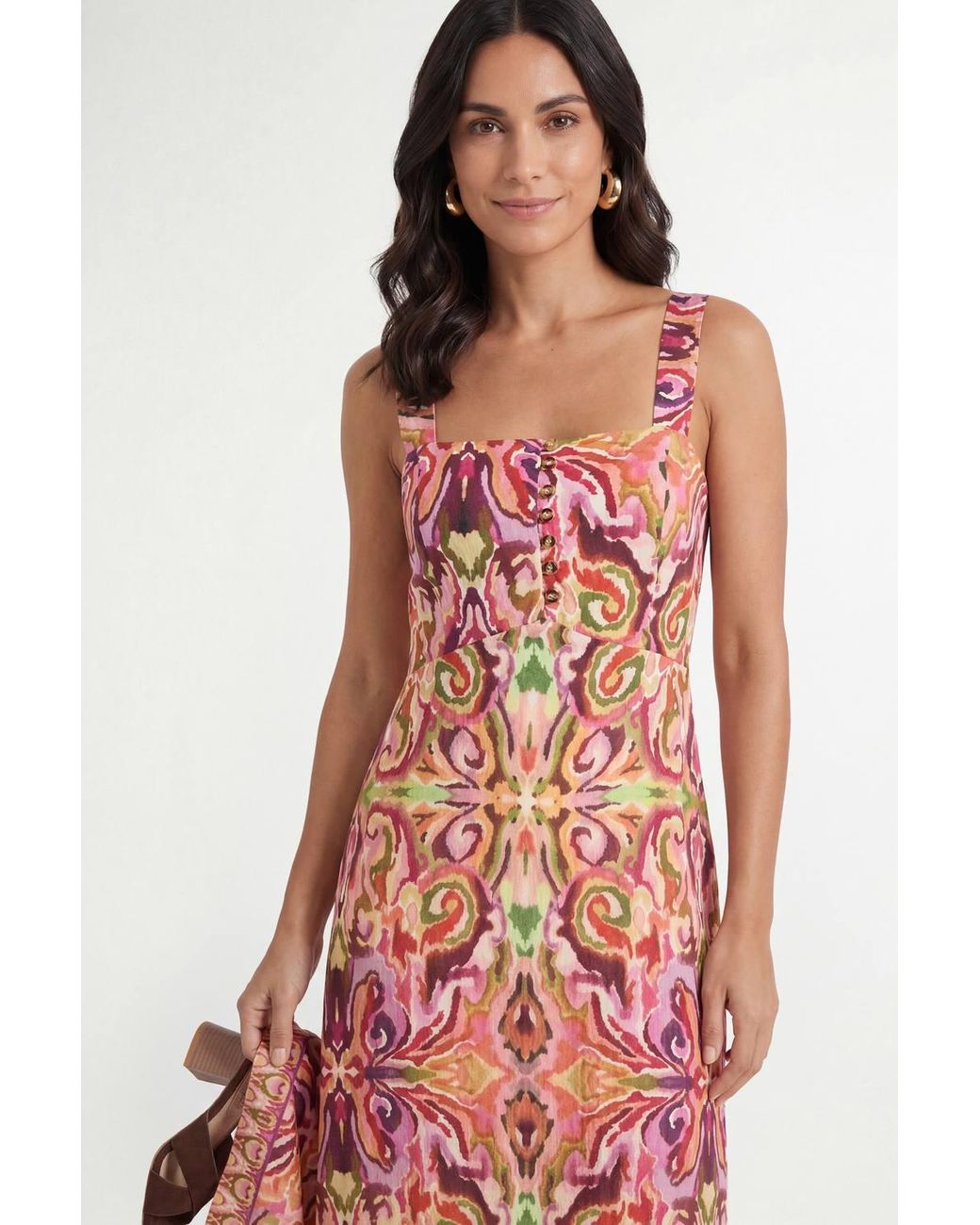 Wallis Red Summer Tropical Print Maxi Dress