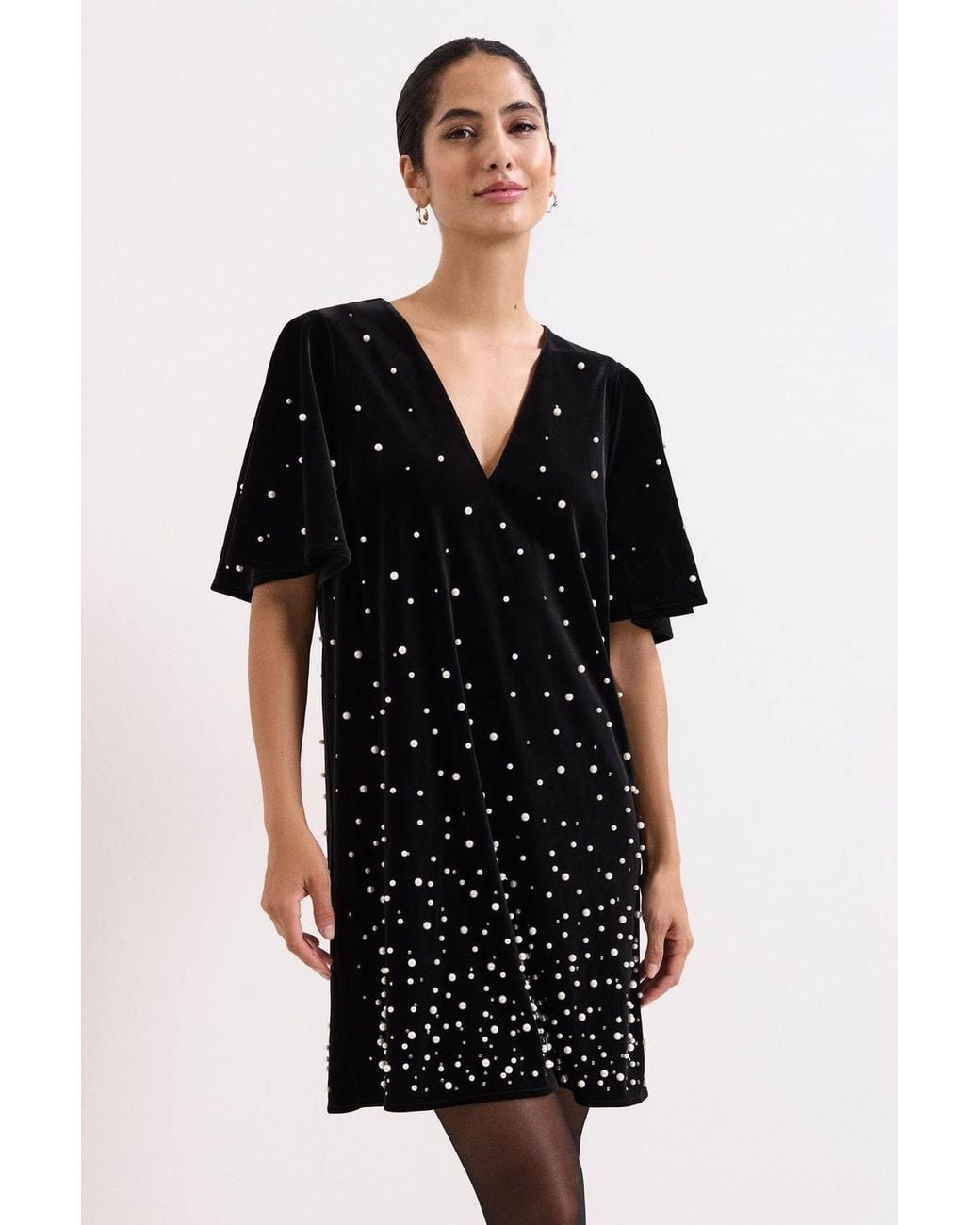 Phase Eight Black Pennie Velvet Dress