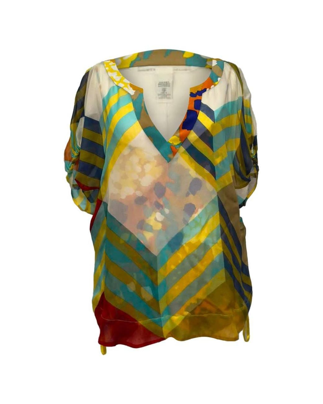 Diane von Furstenberg Green Preloved Double-Layered Top