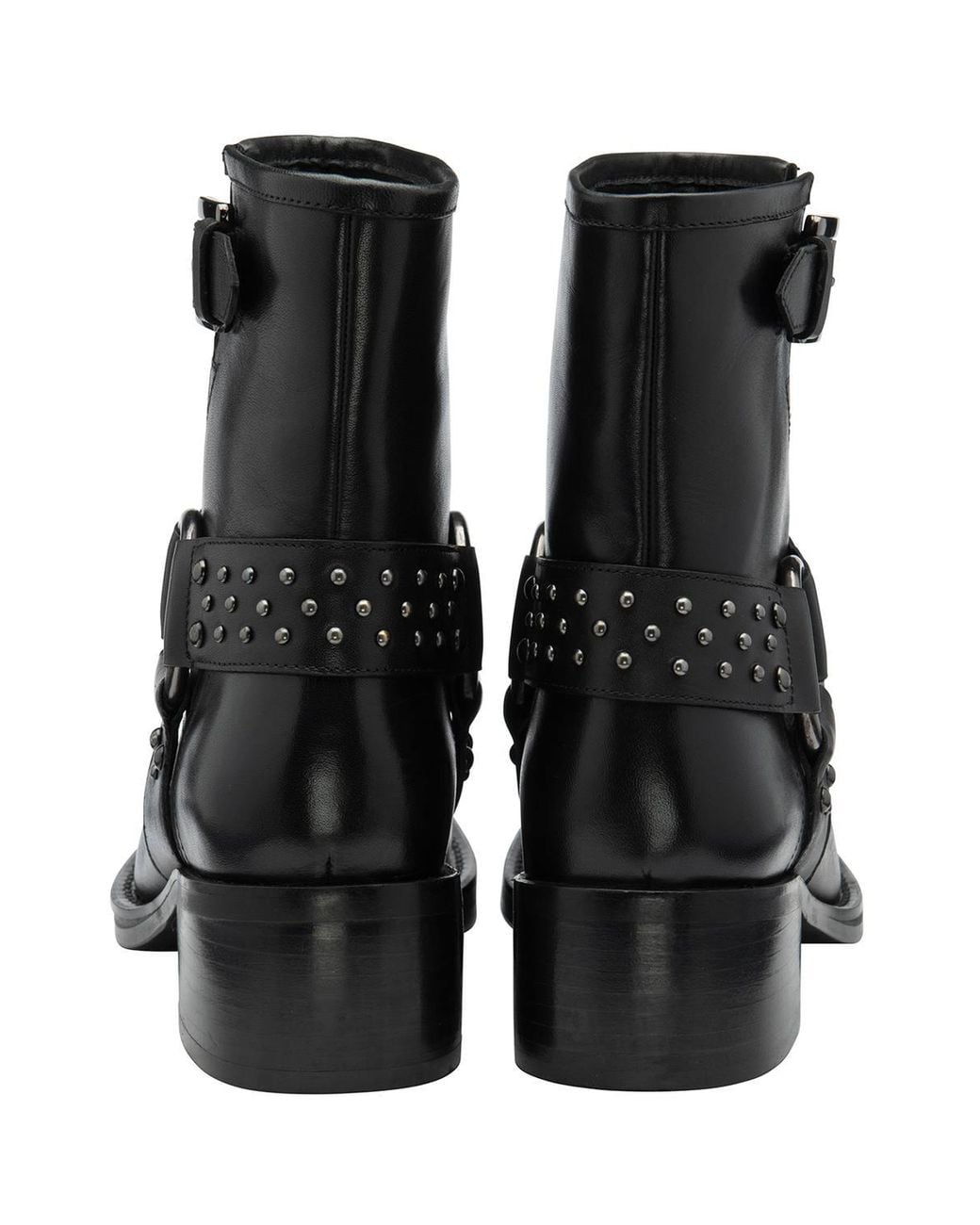 Ravel Black Leather 'Bowmont' Ankle Boots