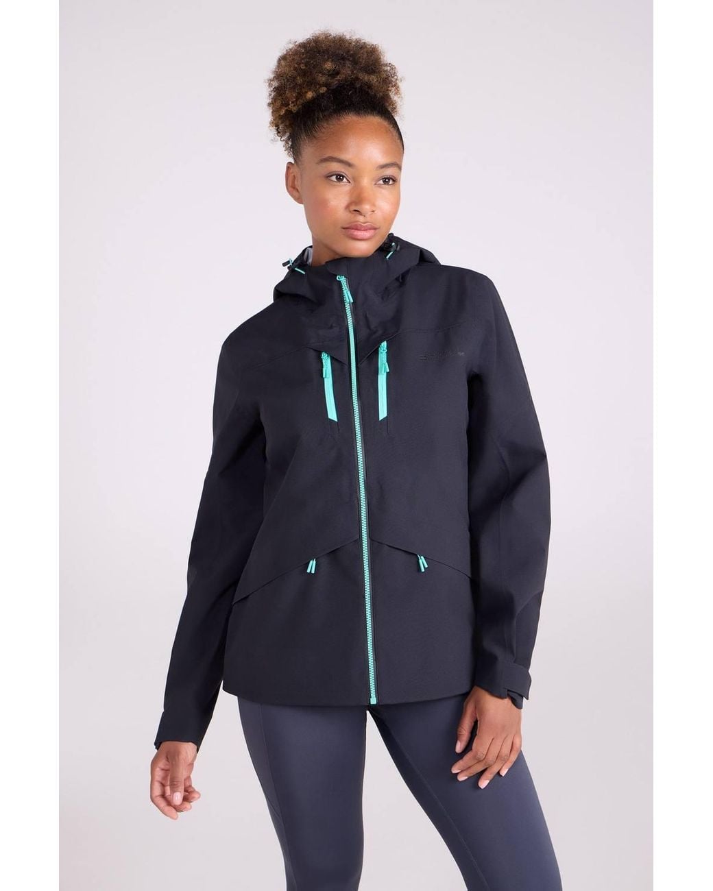 Mountain Warehouse Blue 'Rhine Extreme' Waterproof Breathable Hooded 3 Layer Winter Jacket