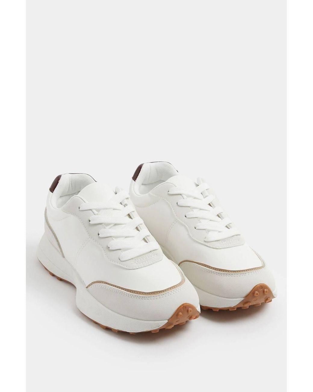 Yours Blue Faux Leather Trainers
