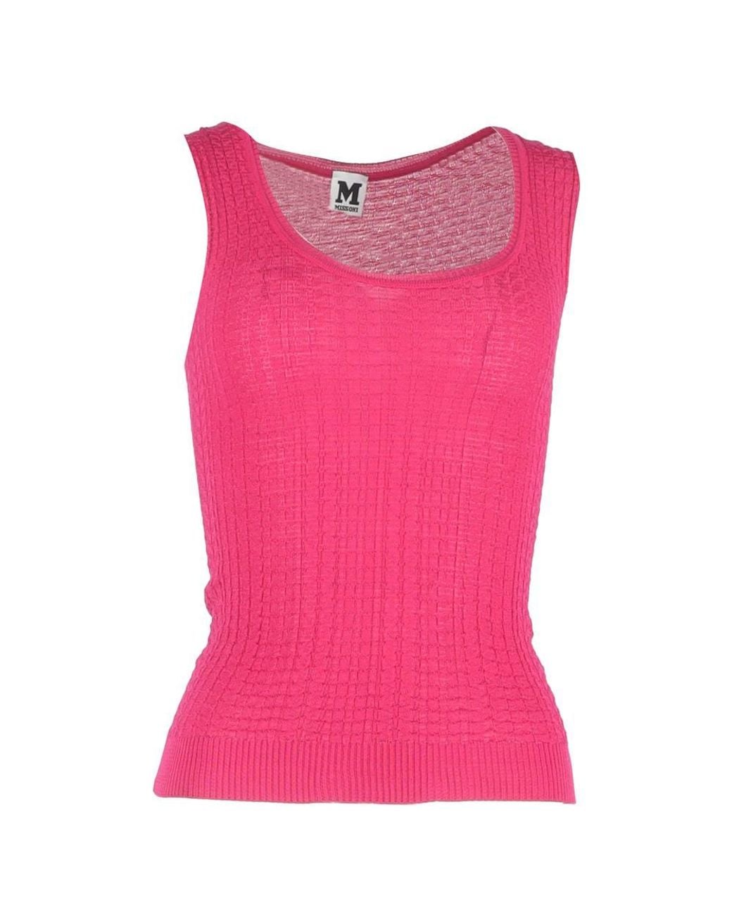 Missoni Pink Preloved Knit Sleeveless Top