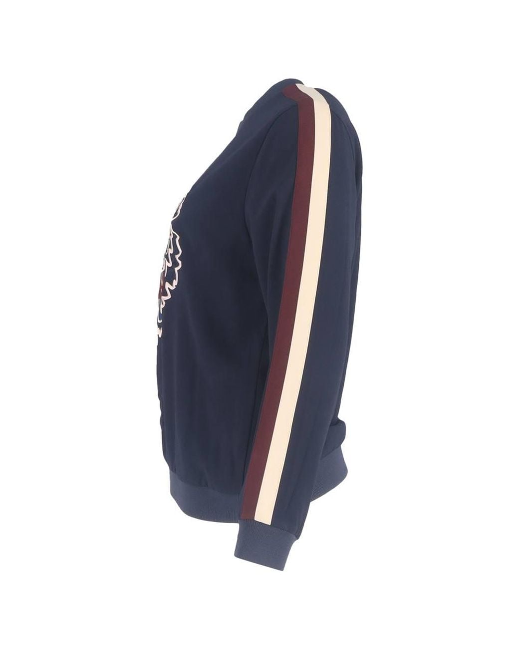 KENZO Blue Preloved Tiger Motif Embroidered Sweatshirt