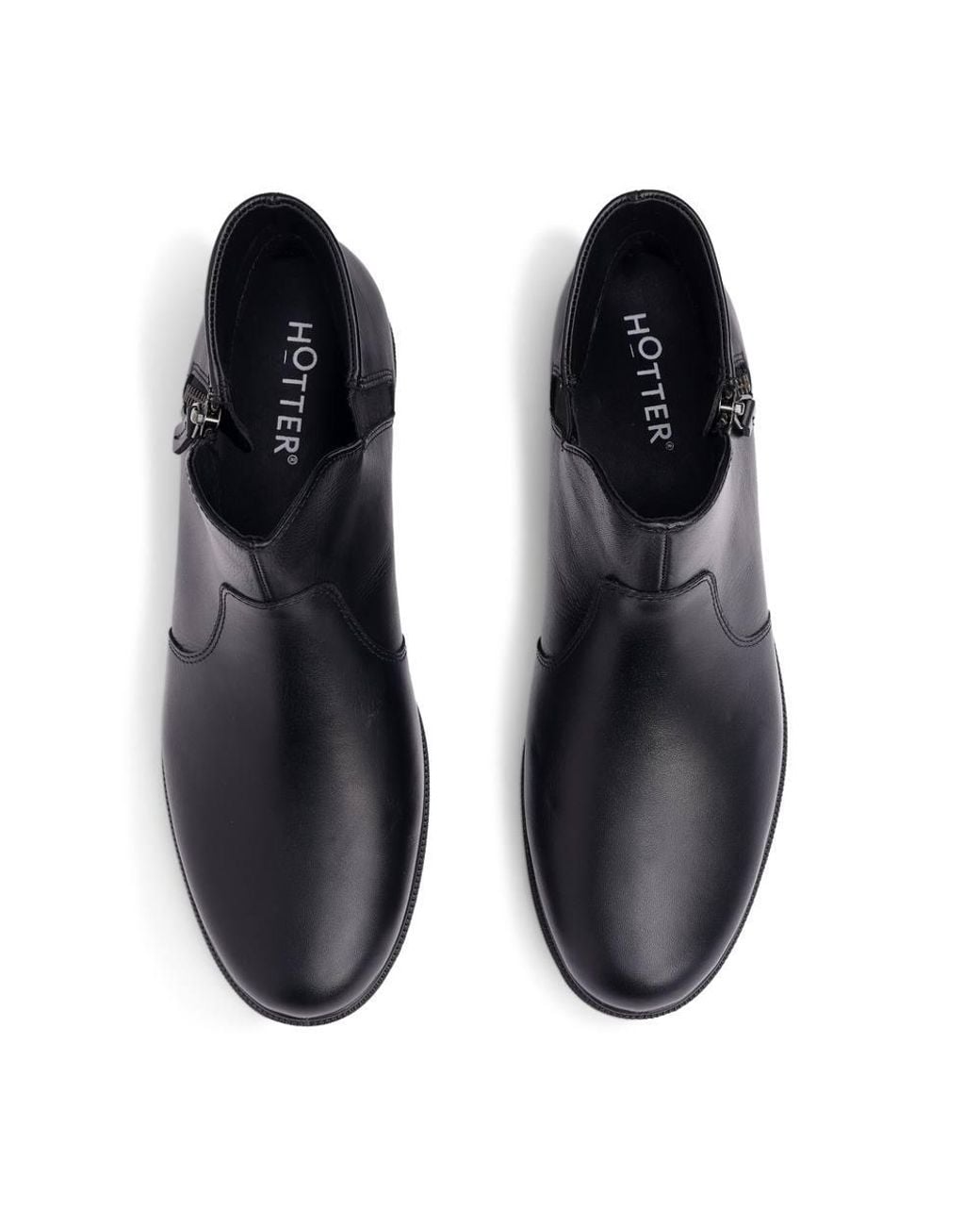 Hotter Black 'Ludlow' Ankle Boots
