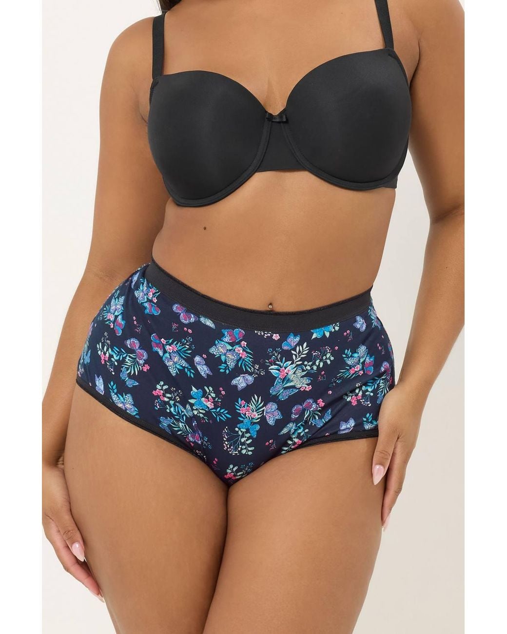 Yours Multicolor 5 Pack High Waisted Full Briefs