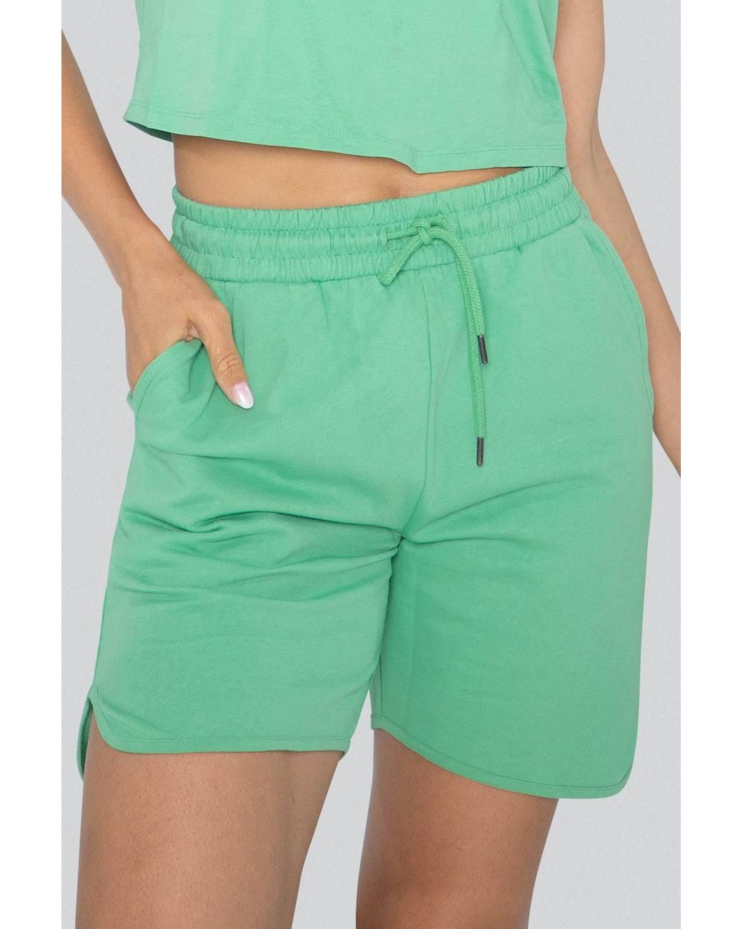 Enorsia Green Comfort Fit Walking Shorts