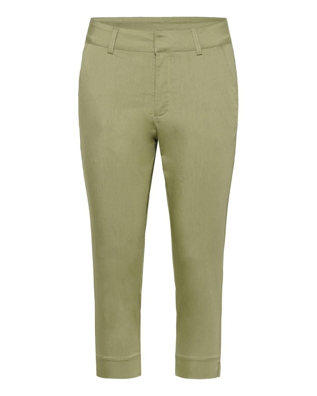 Kaffe Green Lea Capri Slim Regular Waist Trousers