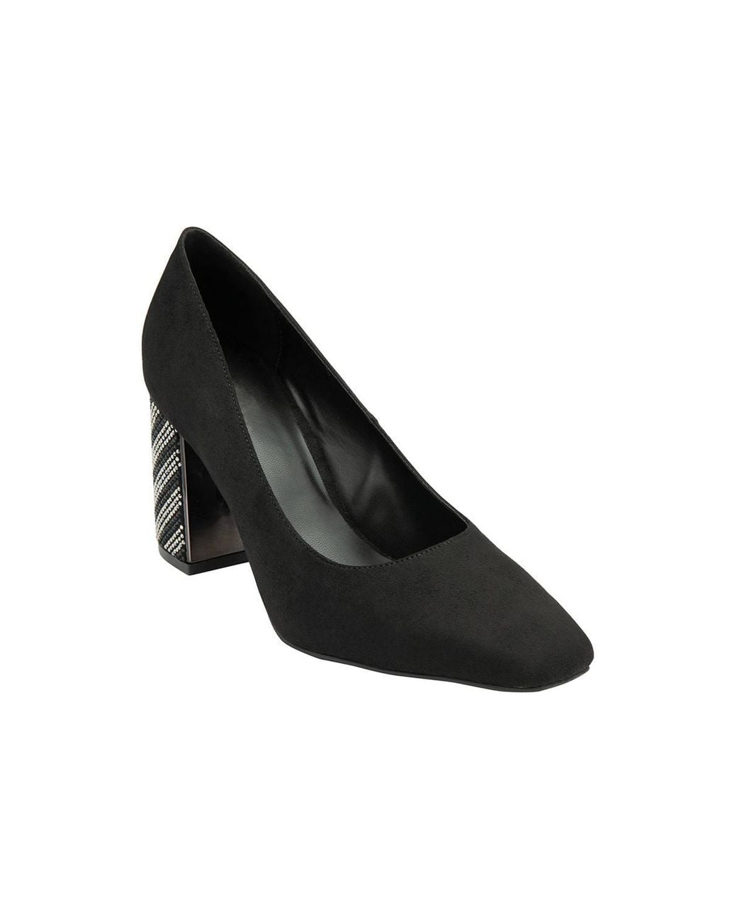 Lotus Black 'Cassidy' Block-Heel Court Shoes
