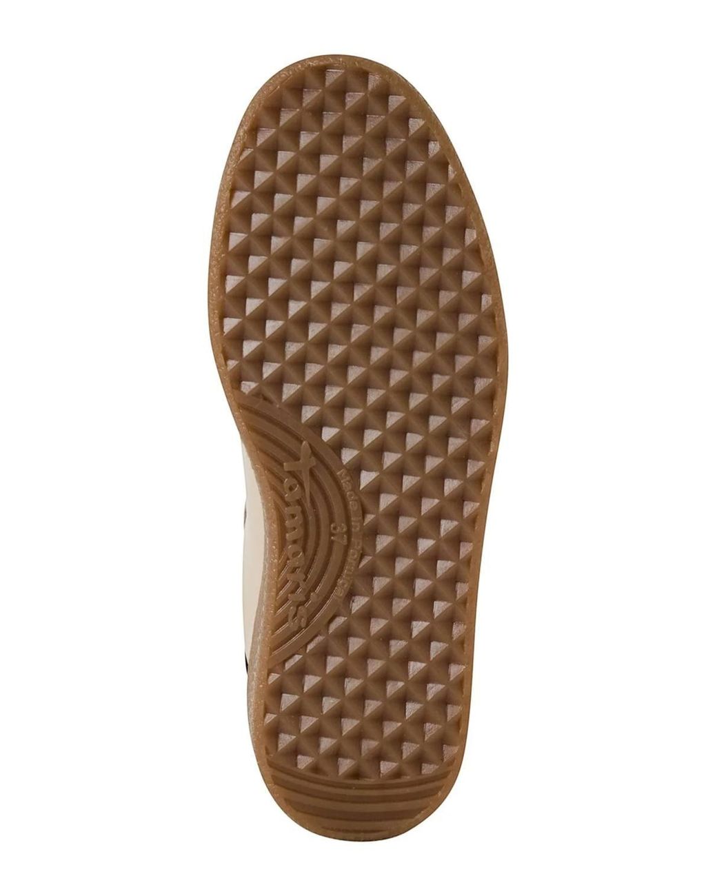 Infinity Leather Brown Tamaris Suede Leather Fashion Lace Up Sneakers