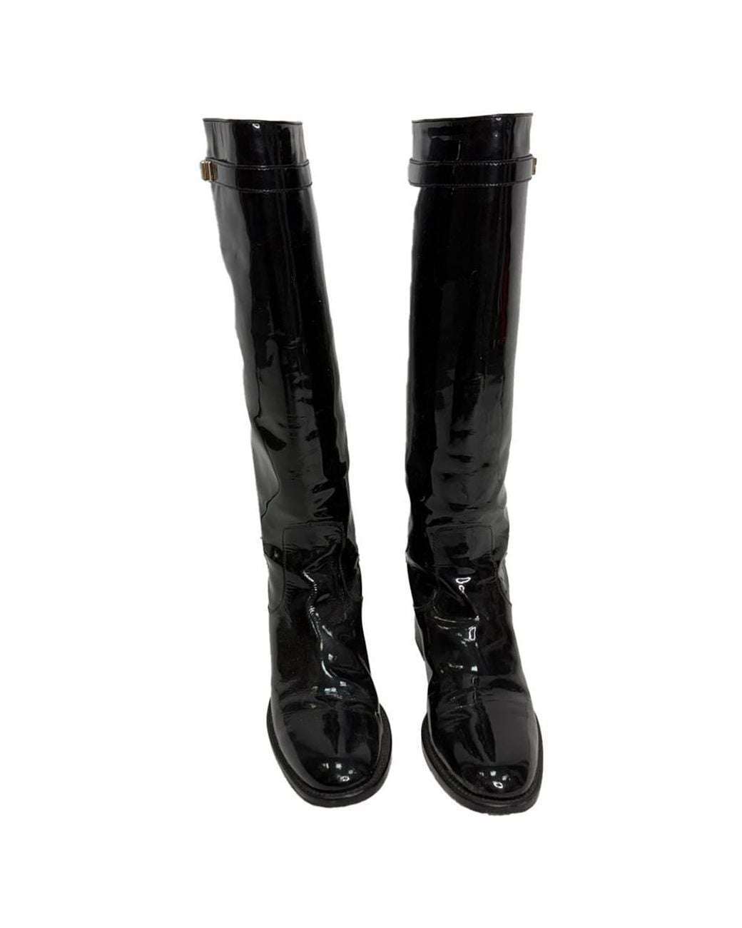 Fendi Black Preloved Riding Boots
