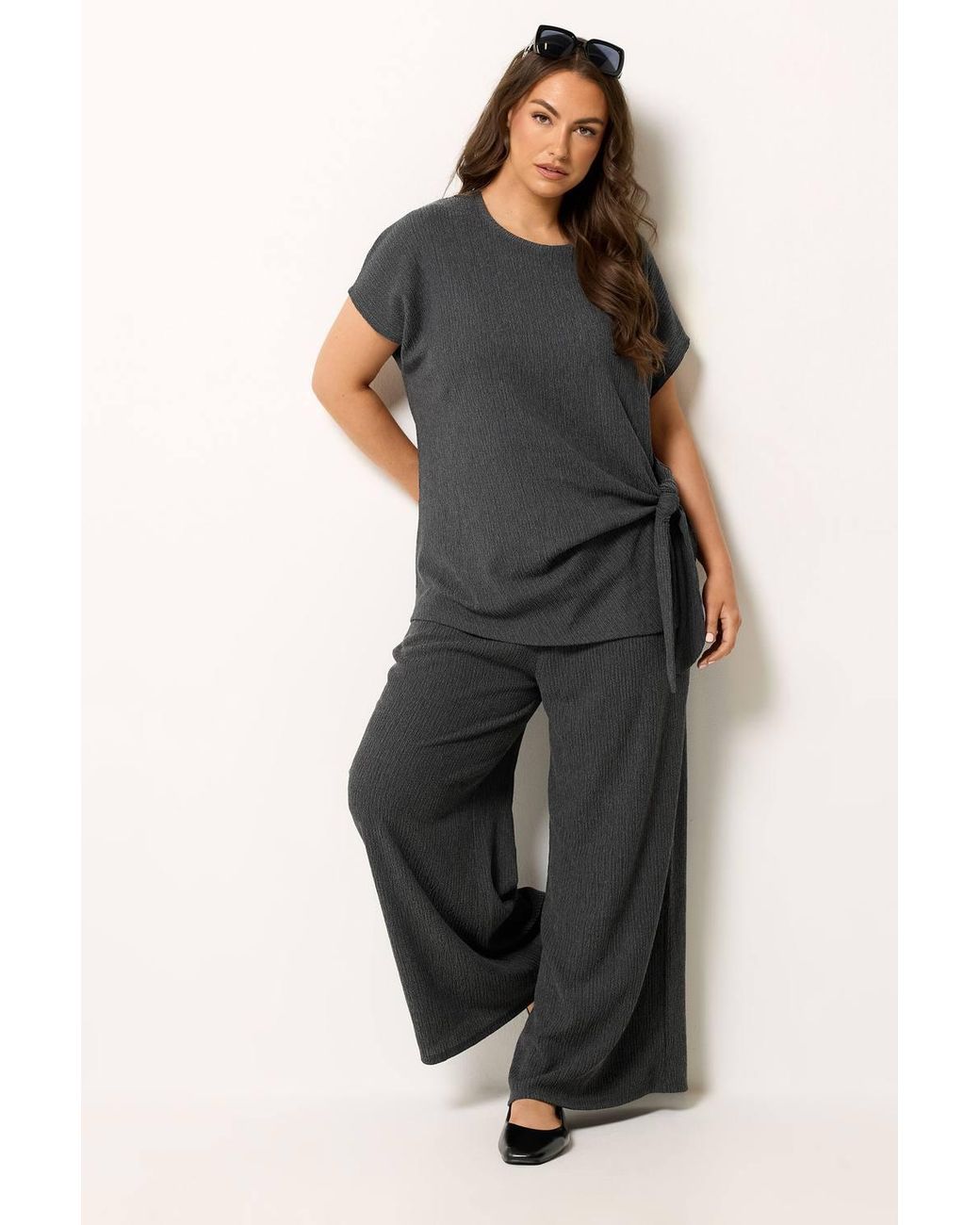Yours Black Side Knot T-Shirt