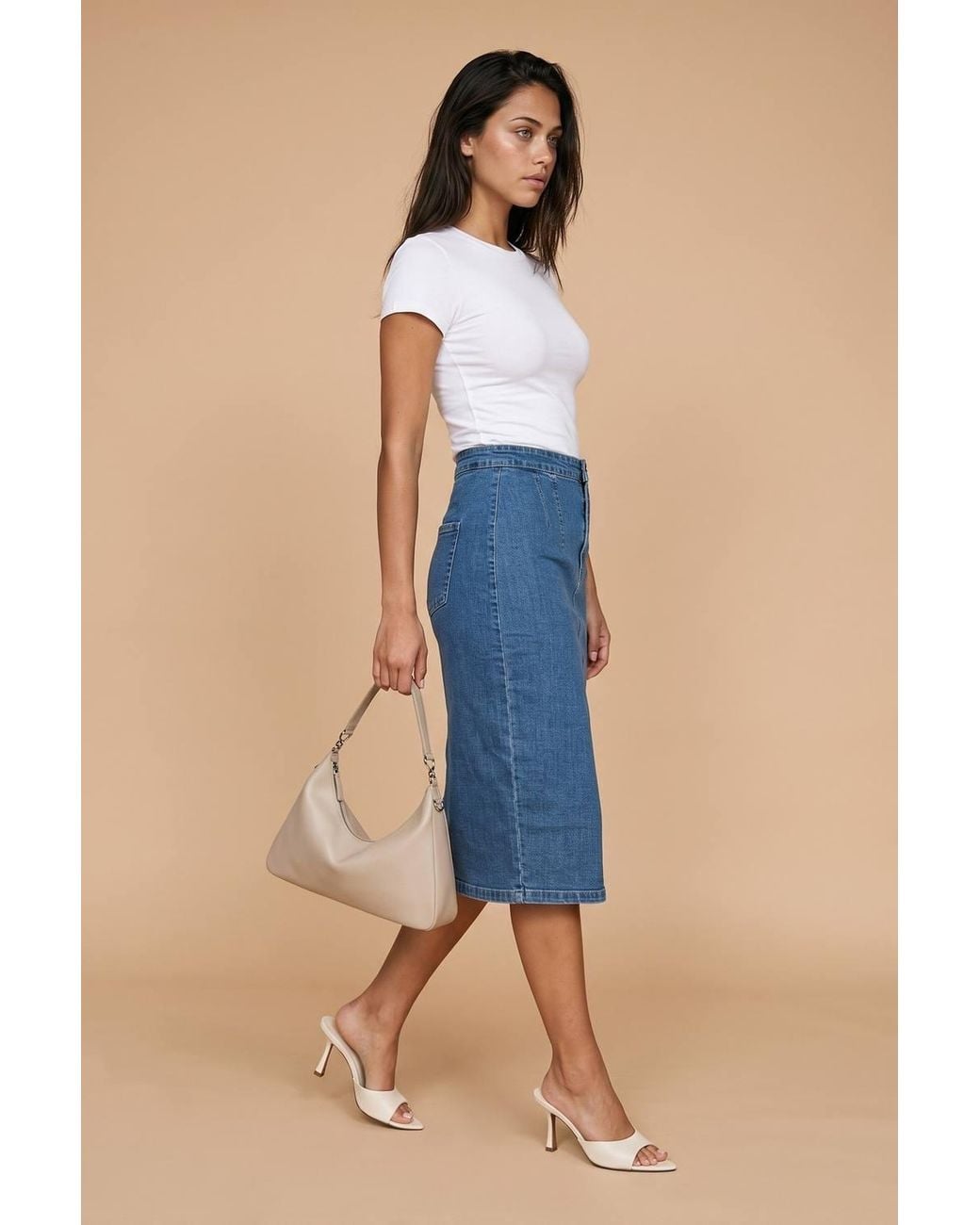 Urban Bliss Blue Midaxi Pencil Skirt