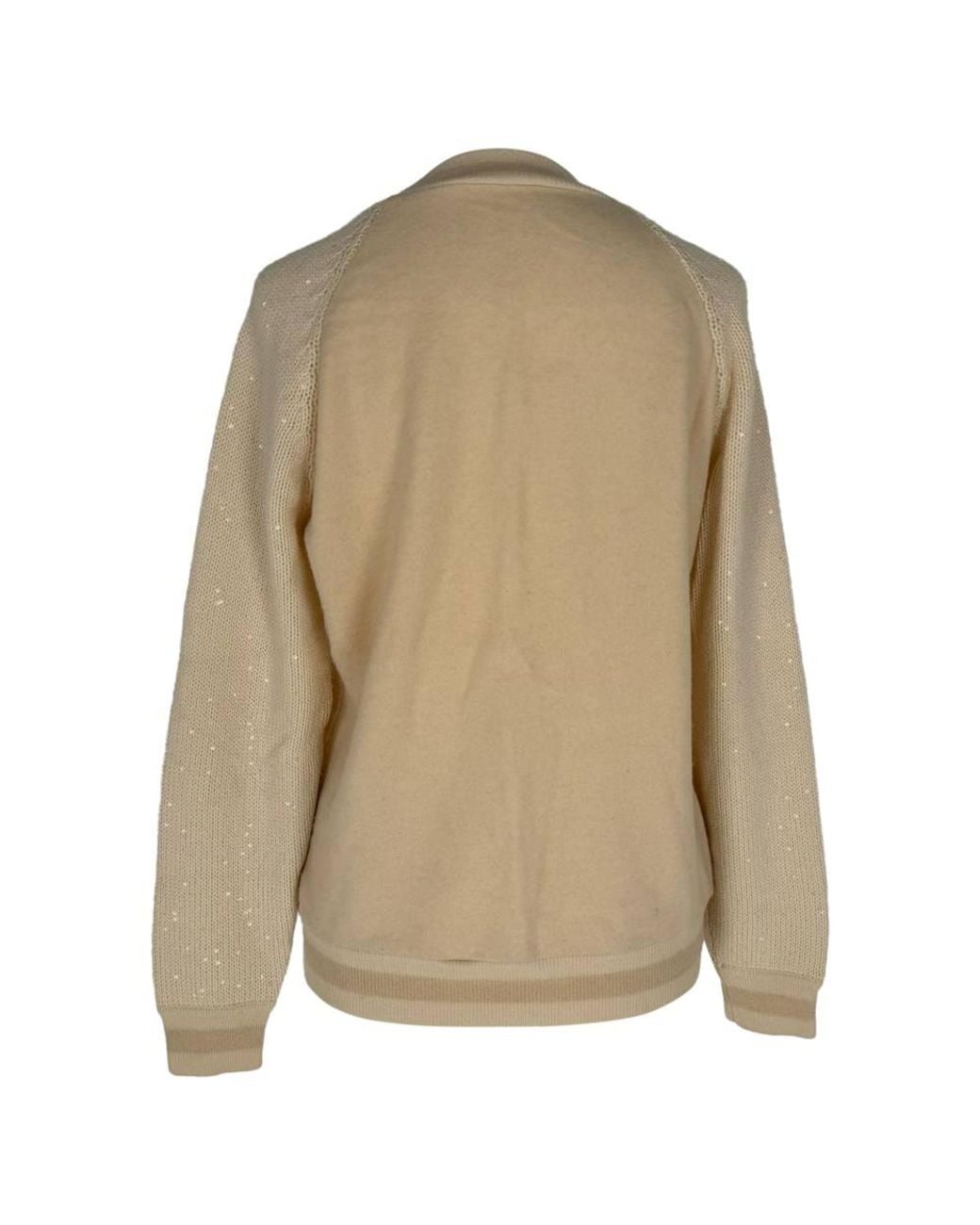 Brunello Cucinelli Natural Preloved Sequinned Sweater Polyamide Dress
