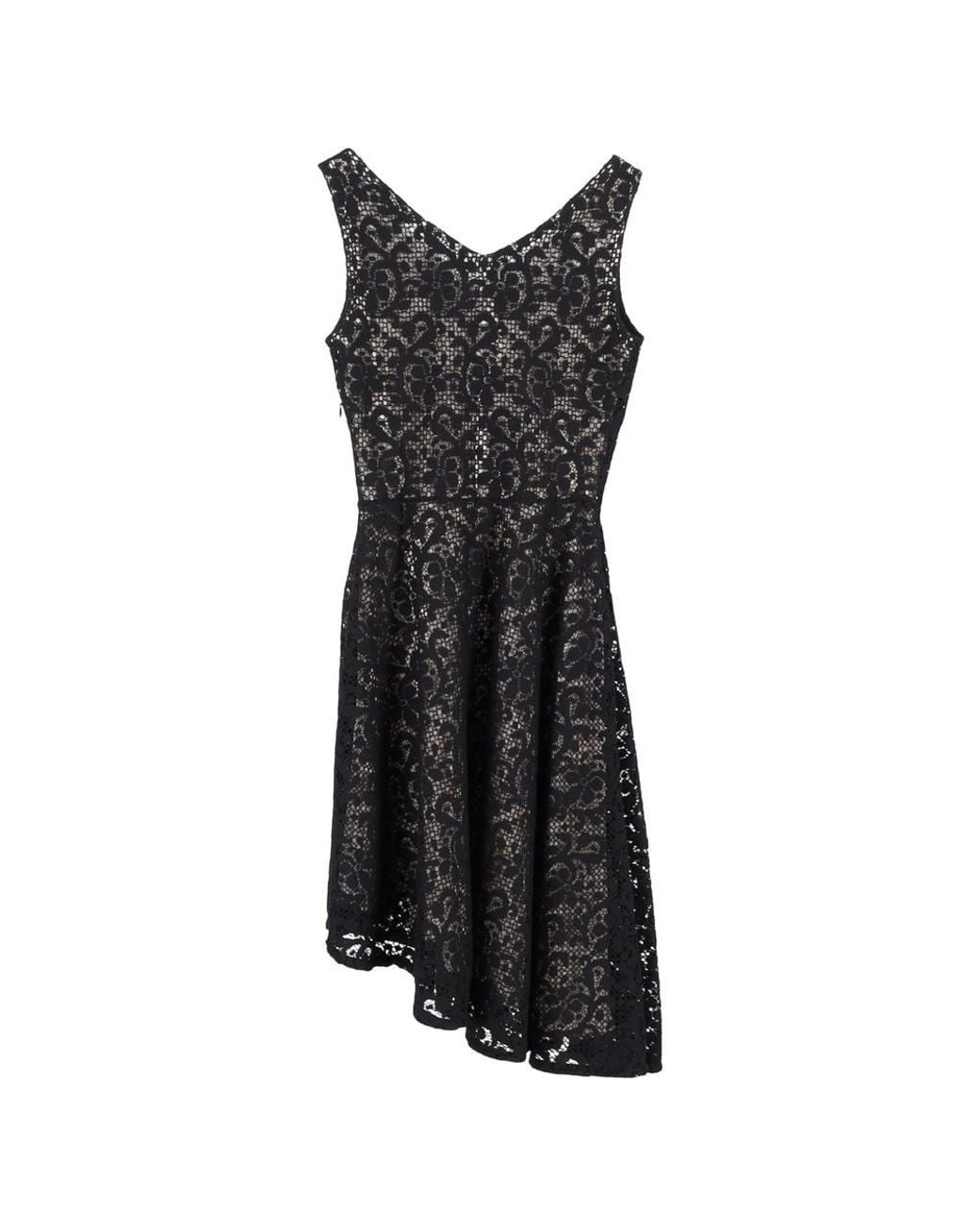 Dior Black Preloved Asymmetric Lace Dress